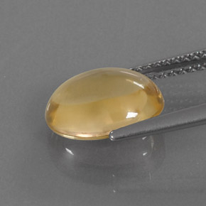 2.52克拉天然黄金色黄水晶，椭圆形切割，10.6×8.4毫米，透明