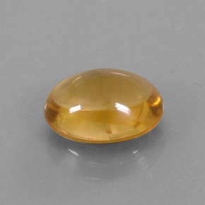 2.62克拉天然黄色黄水晶，椭圆形切割，10.6×8.6毫米，透明