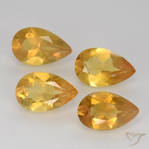 2.71克拉天然黄水晶，梨形，VVS-VS