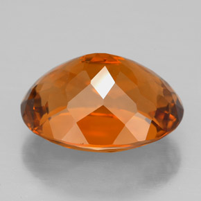 8.38克拉天然橙色黄水晶，椭圆形切割，15×11.6毫米，VVS