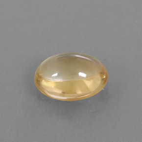 3.01克拉天然黄色黄水晶，椭圆形切割，10.9×8.9毫米，透明