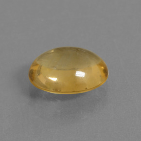 2.65克拉天然黄金色黄水晶，椭圆形切割，10.6×8.6毫米，透明