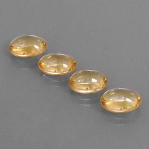 8.20天然金色黄水晶，椭圆形切割，9.9×7.8毫米，透明
