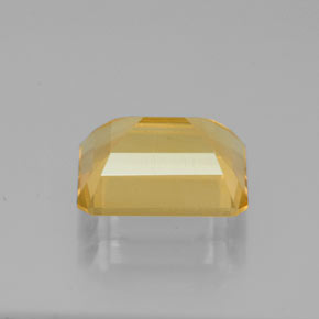 2.23克拉天然黄色黄水晶，祖母绿式切割，9×7.1毫米，VS