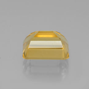2.29克拉天然黄色黄水晶，祖母绿式切割，8.9×6.8毫米，VS