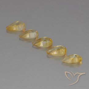3.72克拉天然黄水晶，梨形，VVS-VS