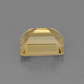 2.47克拉天然黄色黄水晶，祖母绿式切割，9×7.1毫米，VS