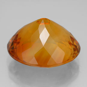 13.96克拉天然橙色黄水晶，椭圆形切割，17.1×15.2毫米，VVS