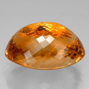 66.07克拉天然黄色黄水晶，椭圆形切割，30.2×21.3毫米，VVS