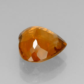 7.43克拉天然黄色黄水晶，心形，14.3×13.2毫米，VVS