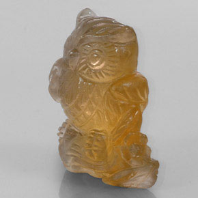 38.99克拉天然黄色黄水晶，透明，26.2×21.3毫米，透明/半透明