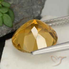 4.48克拉天然黄水晶，圆形的，VS