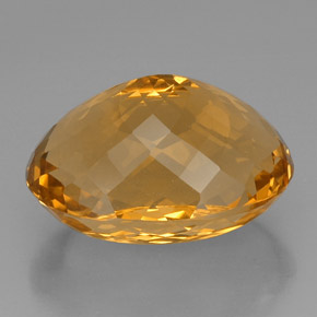 53.06克拉天然黄色黄水晶，椭圆形切割，26.9×19.7毫米，IF