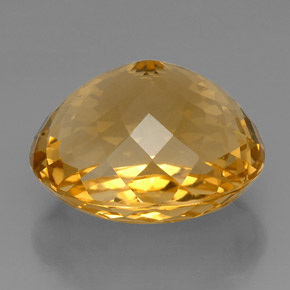57.19克拉天然黄色黄水晶，椭圆形切割，25.7×22.3毫米，VVS