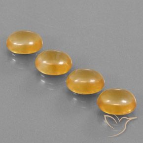 12.11ctw 天然 Medium-Light Orange-Gold  黄水晶, 椭圆形, 透明