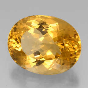 37.07克拉天然黄金色黄水晶，椭圆形切割，24.3×19.2毫米，VVS