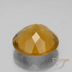 4.95克拉天然黄水晶，圆形的，VVS-VS