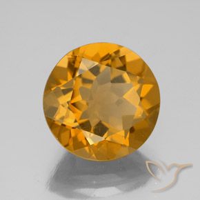 5.44克拉天然黄水晶，圆形的，VS