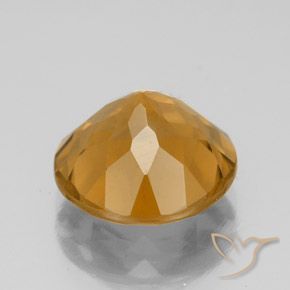 4.11克拉天然黄水晶，圆形的，VS