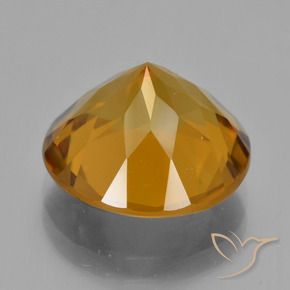 8.07克拉天然黄水晶，圆形的，VVS