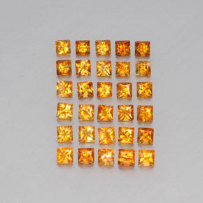 3.60天然金色黄水晶，方形，3.1×3毫米，VVS-VS