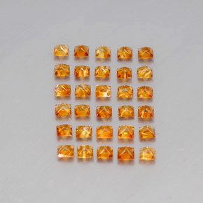3.60天然金色黄水晶，方形，3.1×3毫米，VVS-VS