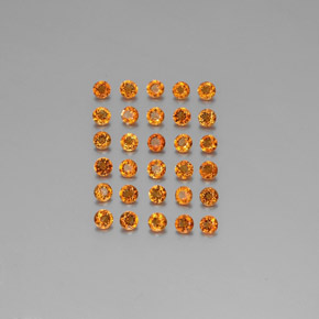 克拉天然黄水晶，圆形切割，VVS-VS