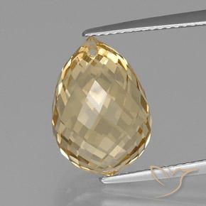 9.20ct 天然 金橙 黄水晶, 泪滴形, VVS