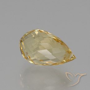 7.77克拉天然黄水晶，泪滴形，VVS