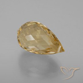 7.33克拉天然黄水晶，泪滴形，VVS