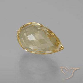 7.17克拉天然黄水晶，泪滴形，VVS