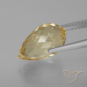 7.17克拉天然黄水晶，泪滴形，VVS