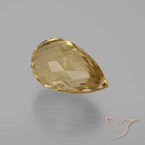 6.28克拉天然黄水晶，泪滴形，VVS