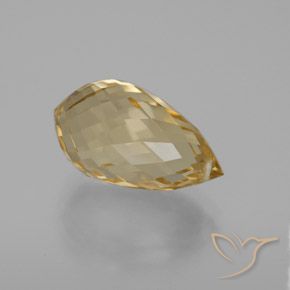 6.44克拉天然黄水晶，泪滴形，VVS