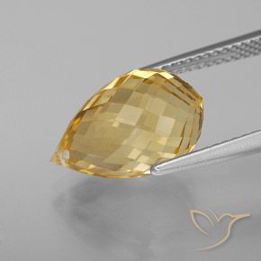 6.52克拉天然黄水晶，泪滴形，VVS