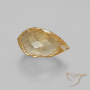 4.28克拉天然黄水晶，泪滴形，VVS