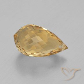 4.41克拉天然黄水晶，泪滴形，VVS