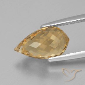 4.41克拉天然黄水晶，泪滴形，VVS