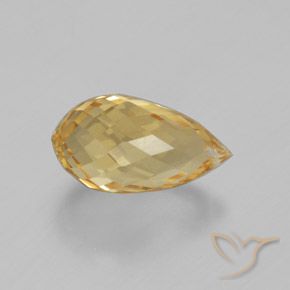 3.49克拉天然黄水晶，泪滴形，VVS
