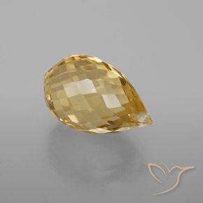 6.04克拉天然黄水晶，泪滴形，VVS