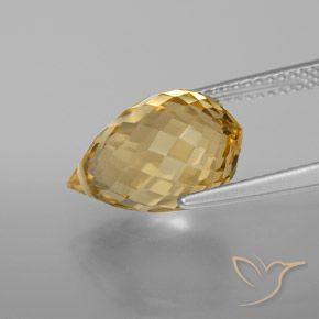6.04克拉天然黄水晶，泪滴形，VVS