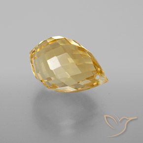 4.77克拉天然黄水晶，泪滴形，VVS