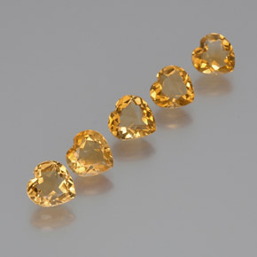 4.74克拉天然黄水晶，心形，VVS-VS