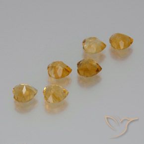 6.32克拉天然黄水晶，心形，VVS-VS