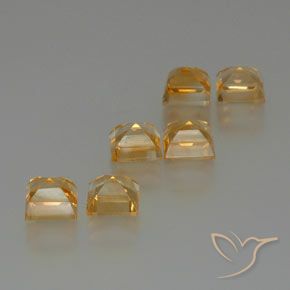 7.47克拉天然黄水晶，正方形，VS