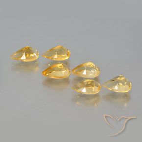 5.40克拉天然黄水晶，梨形，VS