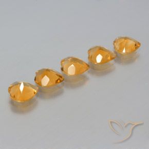 4.29克拉天然黄水晶，心形，VS