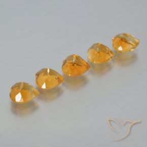 5.82克拉天然黄水晶，心形，VS