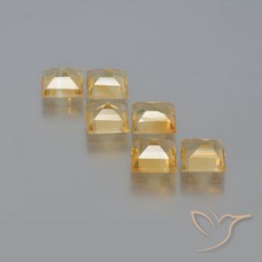 5.81克拉天然黄水晶，正方形，VS