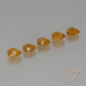 4.80克拉天然黄水晶，心形，VS